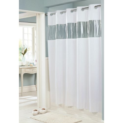 Hookless® Shower Curtain, Vision 8 Gauge Vinyl, 71"x74", White